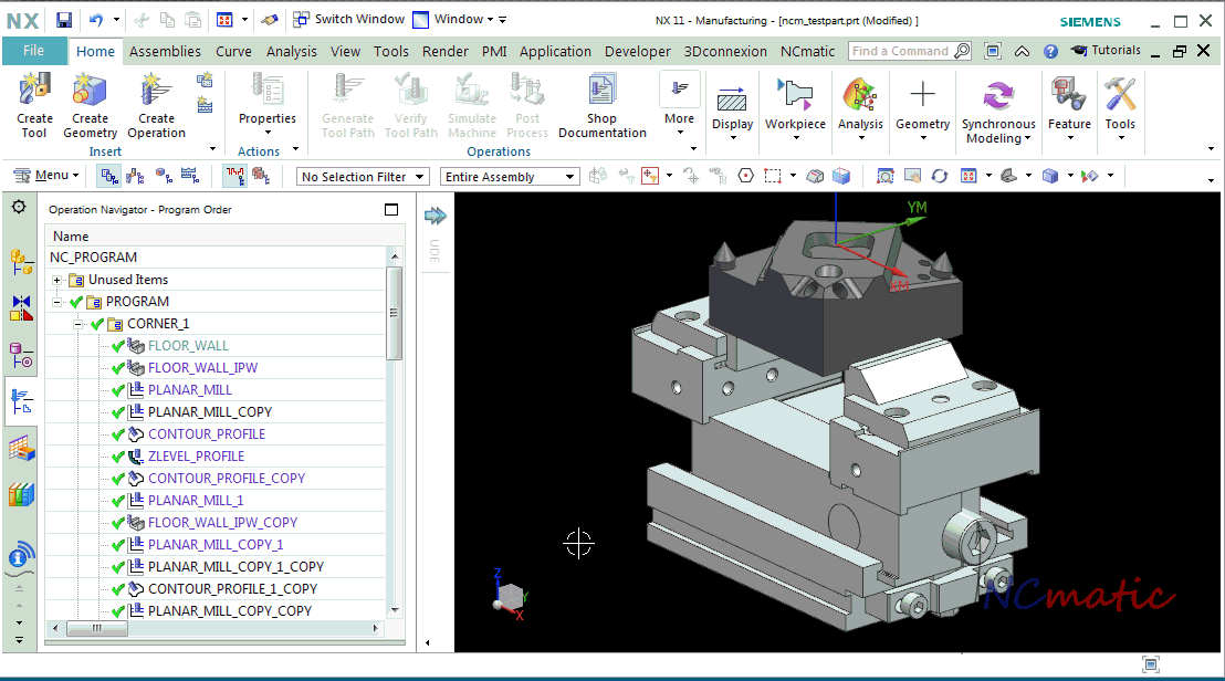 Set View to MCS (new in NX ) - NCmatic